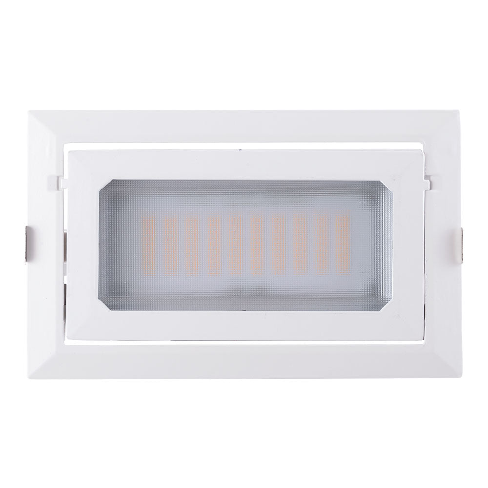 Foco Downlight LED 50W 8000Lm 4000ºK Retangular Ajustável 40.000H