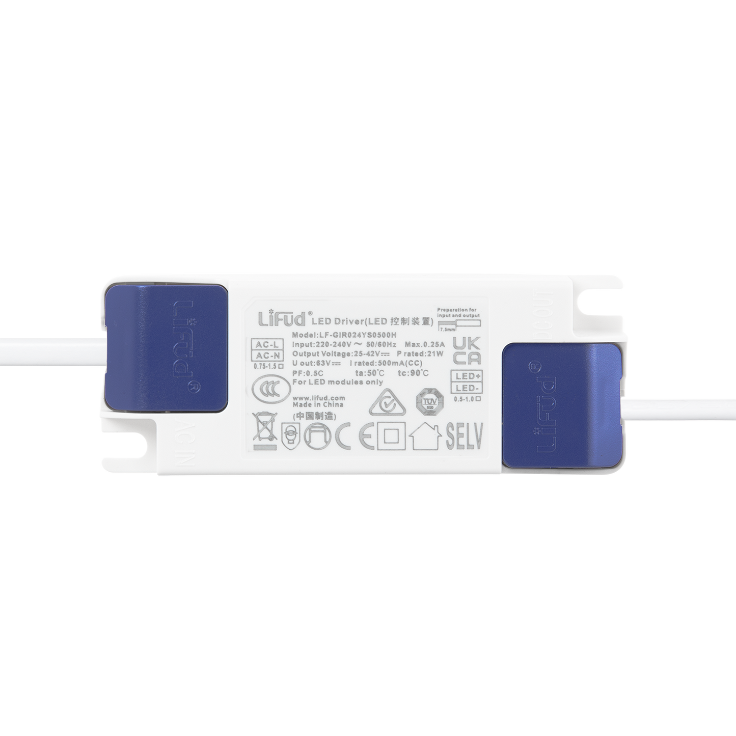 Downlight LED 20W 140Lm/W Driver LIFUD Flicker Free 6000ºK