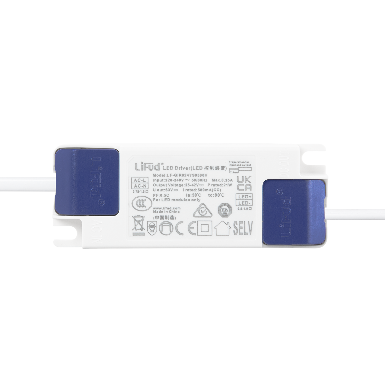 Downlight LED 20W 140Lm/W Driver LIFUD Flicker Free 6000ºK