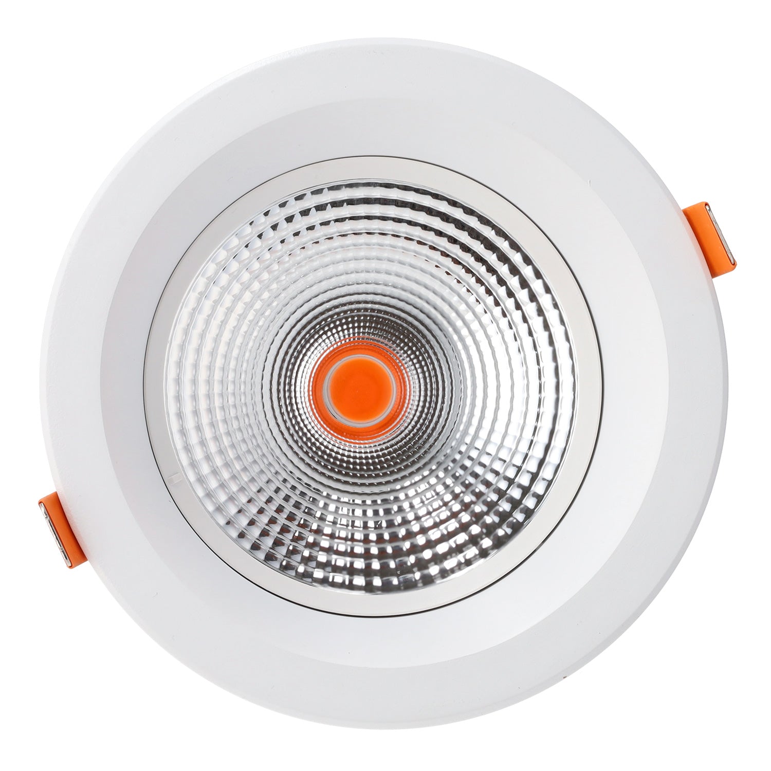 Foco LED Circular de Embutir 18W 2520Lm Antirreflexo UGR19 40.000H Luz Vermelha