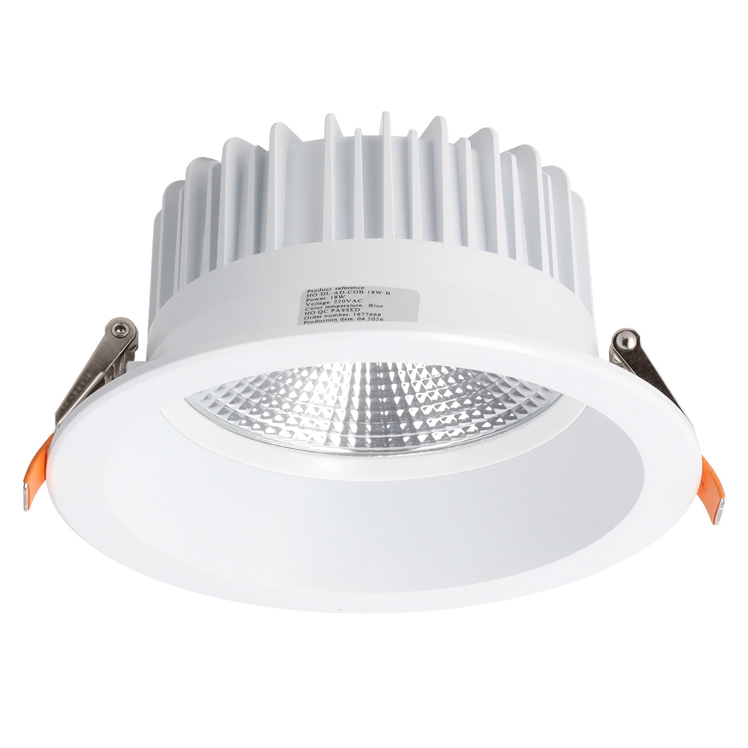 Foco LED Circular de Embutir 18W 2520Lm Antirreflexo UGR19 40.000H Luz Vermelha