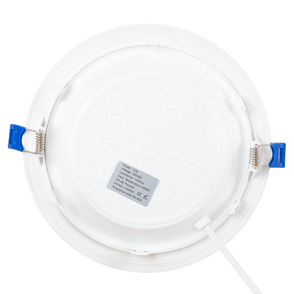 Lâmpada embutida LED 100Lm/W 12W 1200Lm 6000ºK IP20