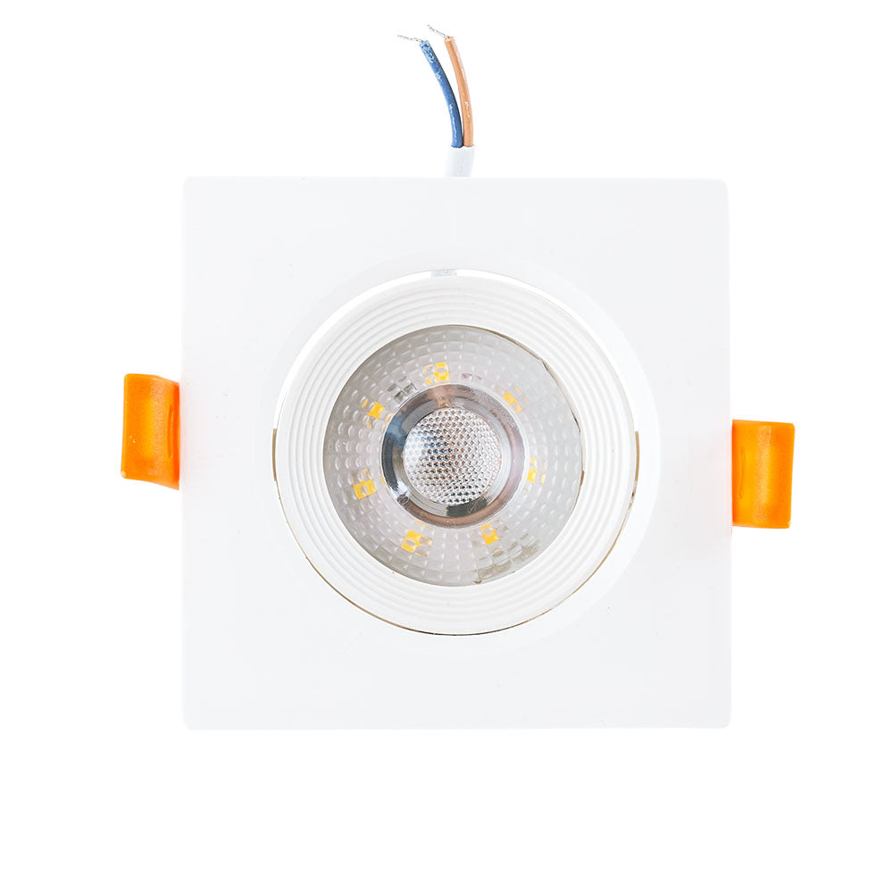 Foco Downlight LED 7W 630Lm 6000ºK Retangular Inclinável 40.000H