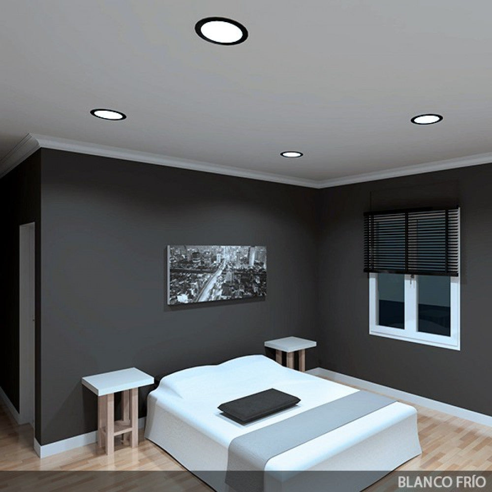 Placa LED 18W 1800Lm 6000ºK Circular 40.000H