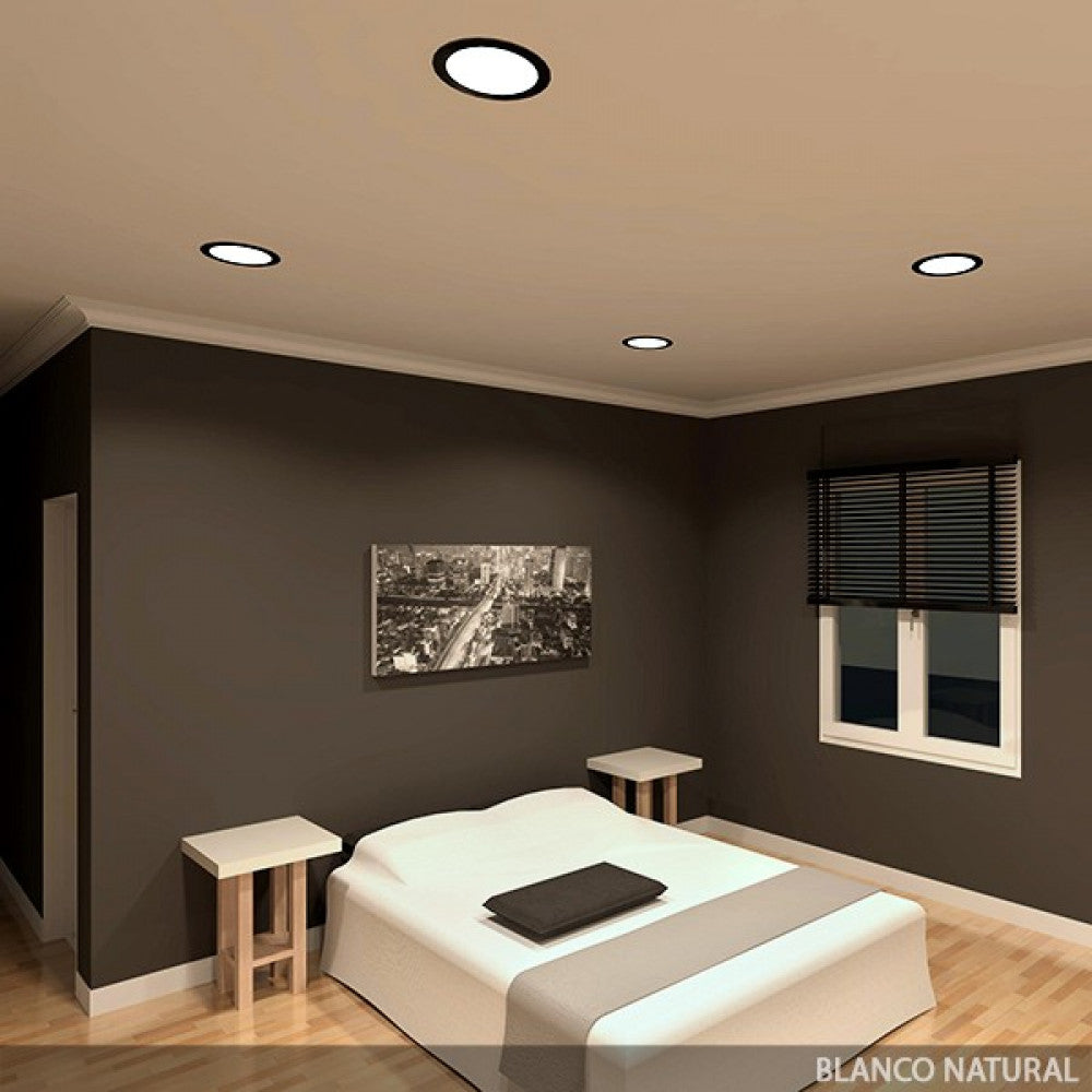 Placa LED 18W 1800Lm 6000ºK Circular 40.000H