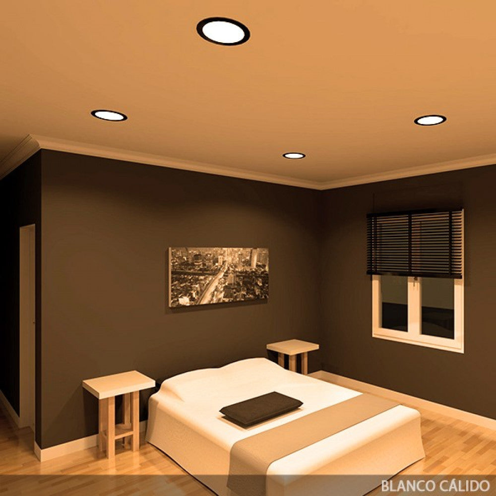 Placa LED 18W 1800Lm 6000ºK Circular 40.000H