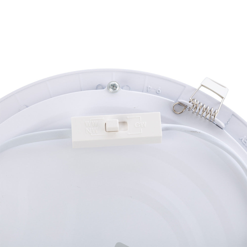 Placa de LED 18W 1.409Lm CCT (Cúpula Regulável) 3000-6000ºK Circular 40.000H