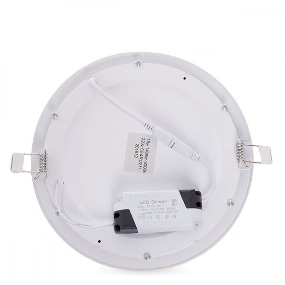 Painel LED 18W 1800Lm 6000ºK Circular 40.000H