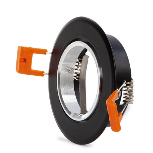 Anel Downlight Circular Gu10 Ø84Mm - Preto