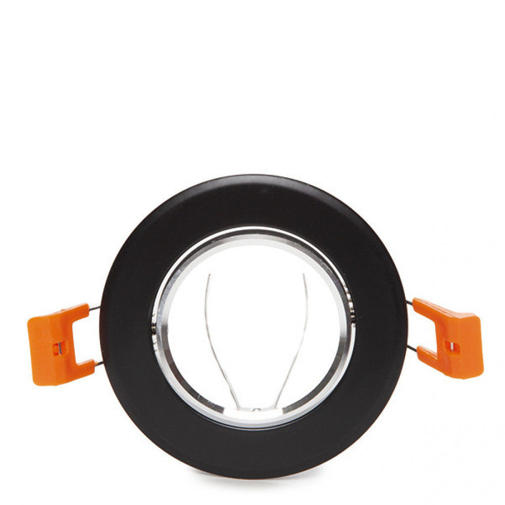 Anel Downlight Circular Gu10 Ø84Mm - Preto