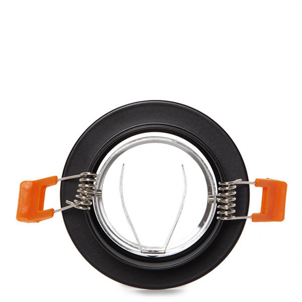 Anel Downlight Circular Gu10 Ø84Mm - Preto
