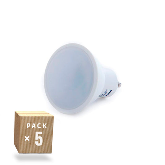 Pack 5 Lâmpadas LED GU10 6W 500Lm 4200ºK 40.000H