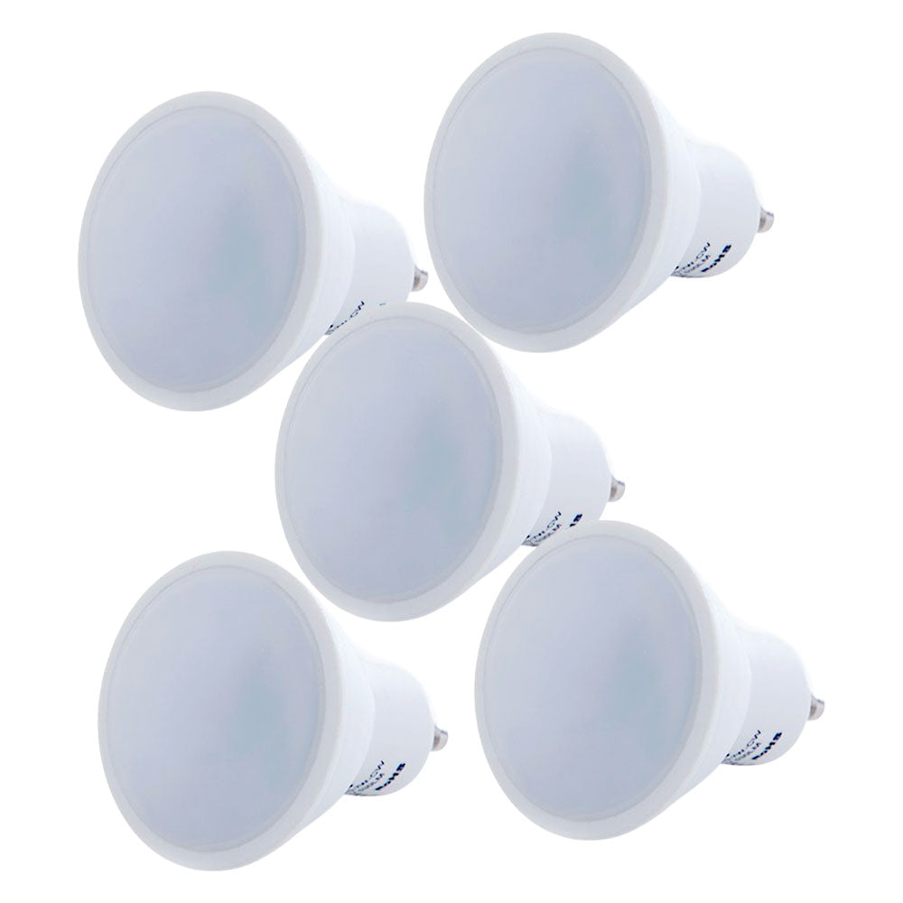 Pack 5 Lâmpadas LED GU10 6W 500Lm 4200ºK 40.000H