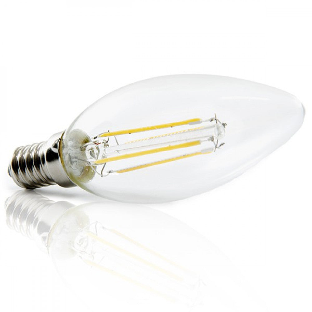 Lâmpada LED E14 4W 273Lm 2000ºK Filamento 40.000H