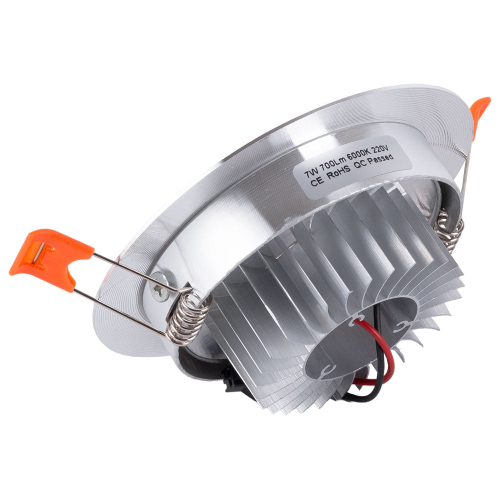Foco Downlight LED 7W 700Lm 6000ºK Circular 40.000H