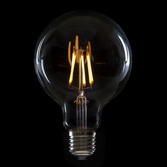 Lâmpada LED E27 6W 432Lm 2000ºK Filamento G95 40.000H