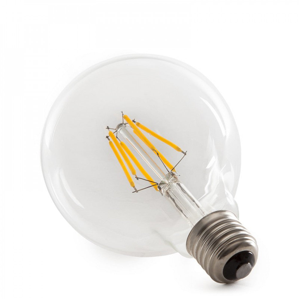 Lâmpada LED E27 6W 432Lm 2000ºK Filamento G95 40.000H