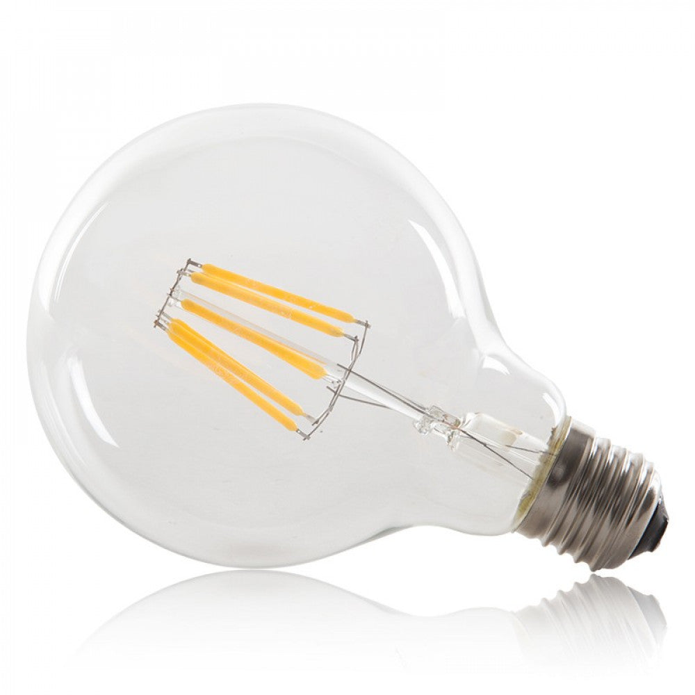 Lâmpada LED E27 8W 576Lm 2000ºK Filamento G95 40.000H