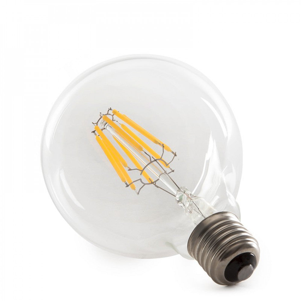 Lâmpada LED E27 8W 576Lm 2000ºK Filamento G95 40.000H