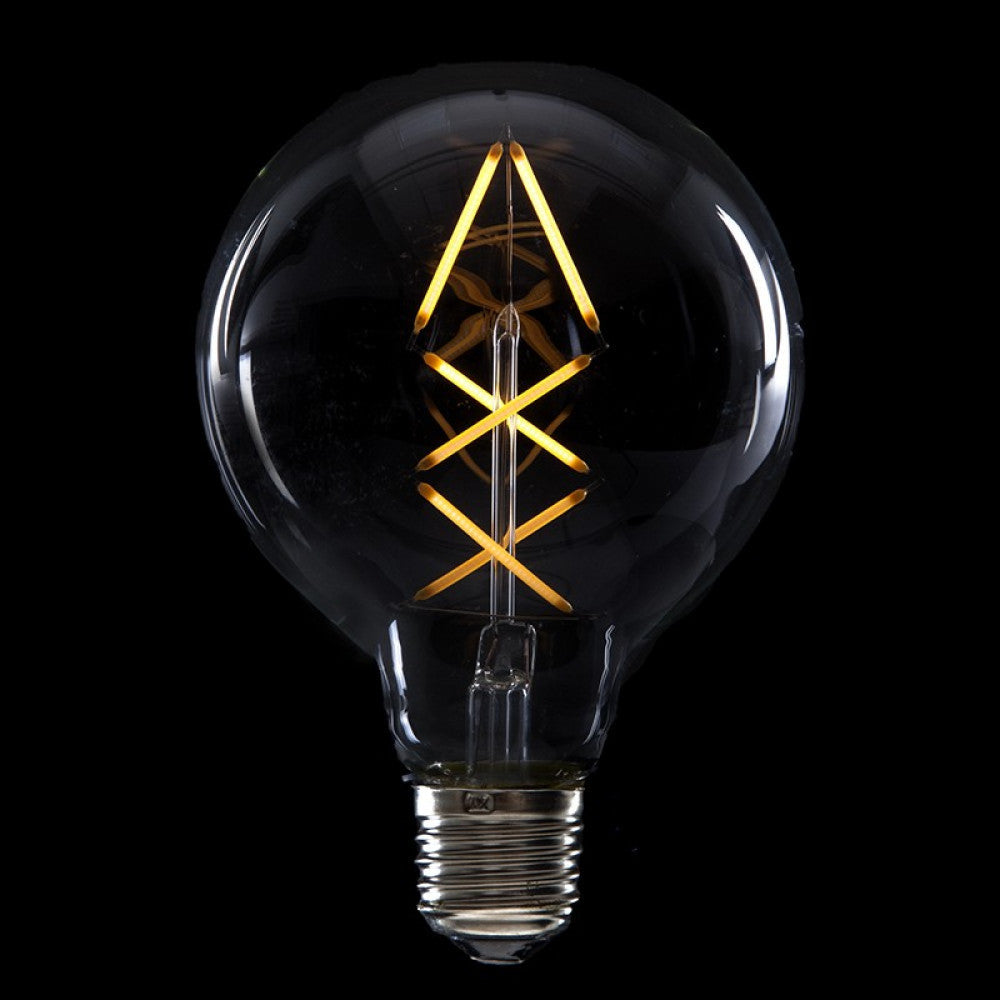 Lâmpada LED E27 4W 288Lm 2000ºK Filamento G95 40.000H