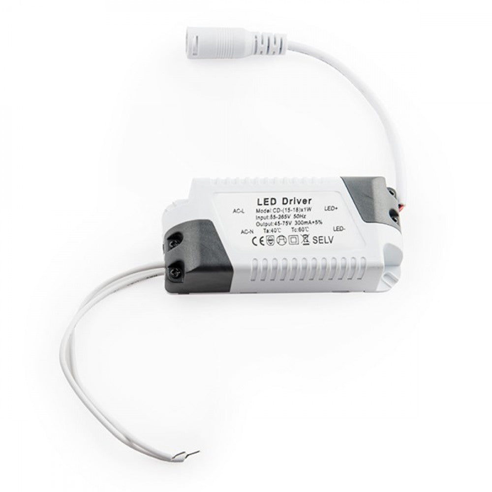 Downlight LED 18W 1800Lm 6000ºK Vidro Circular Ø200Mm 40.000H