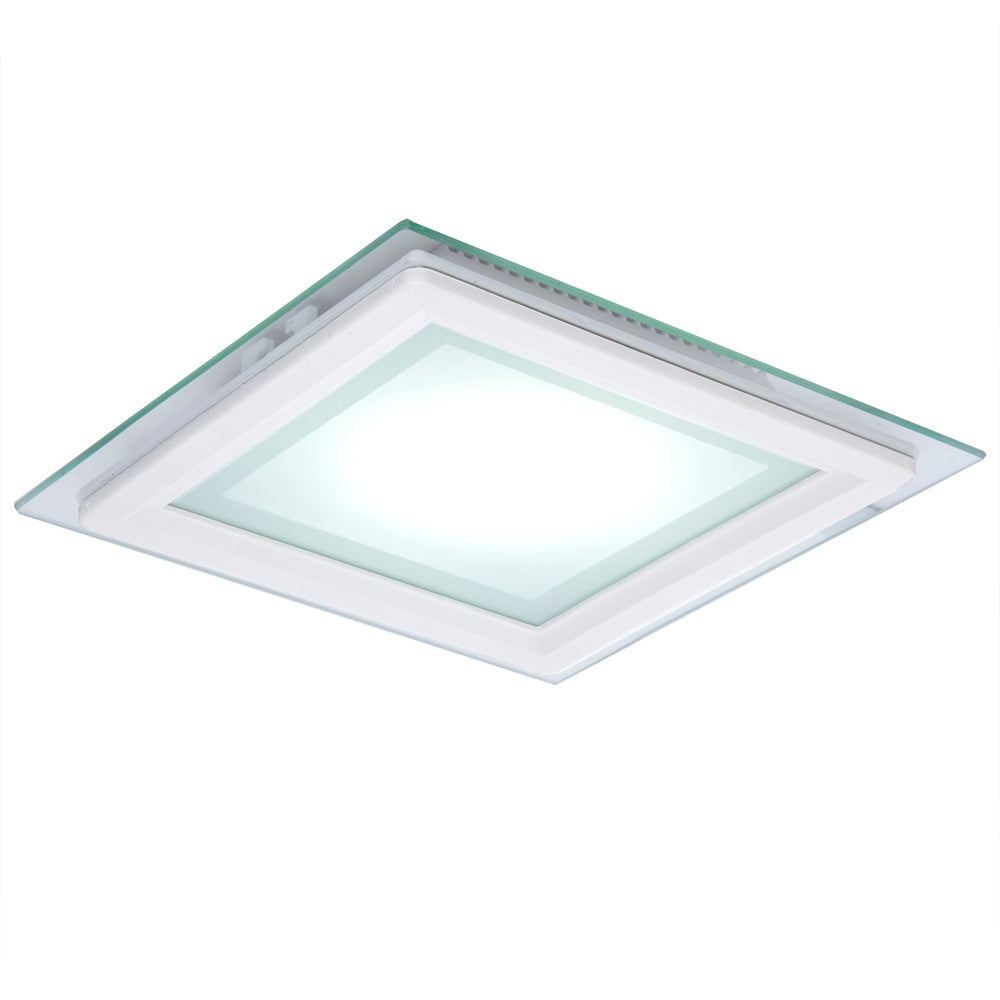 Downlight LED 18W 1800Lm 6000ºK Quadrado Vidro 40.000H