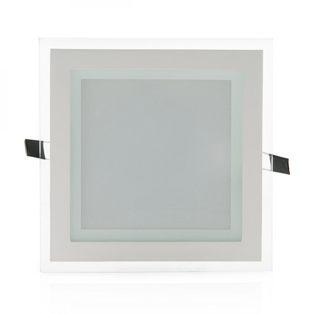 Downlight LED 18W 1800Lm 6000ºK Quadrado Vidro 40.000H