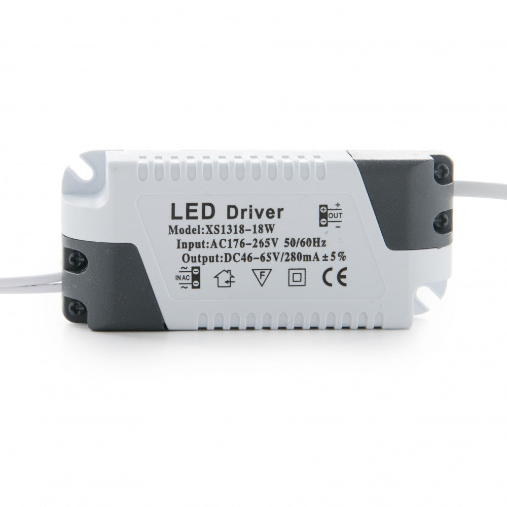 Downlight LED 18W 1800Lm 6000ºK Quadrado Vidro 40.000H