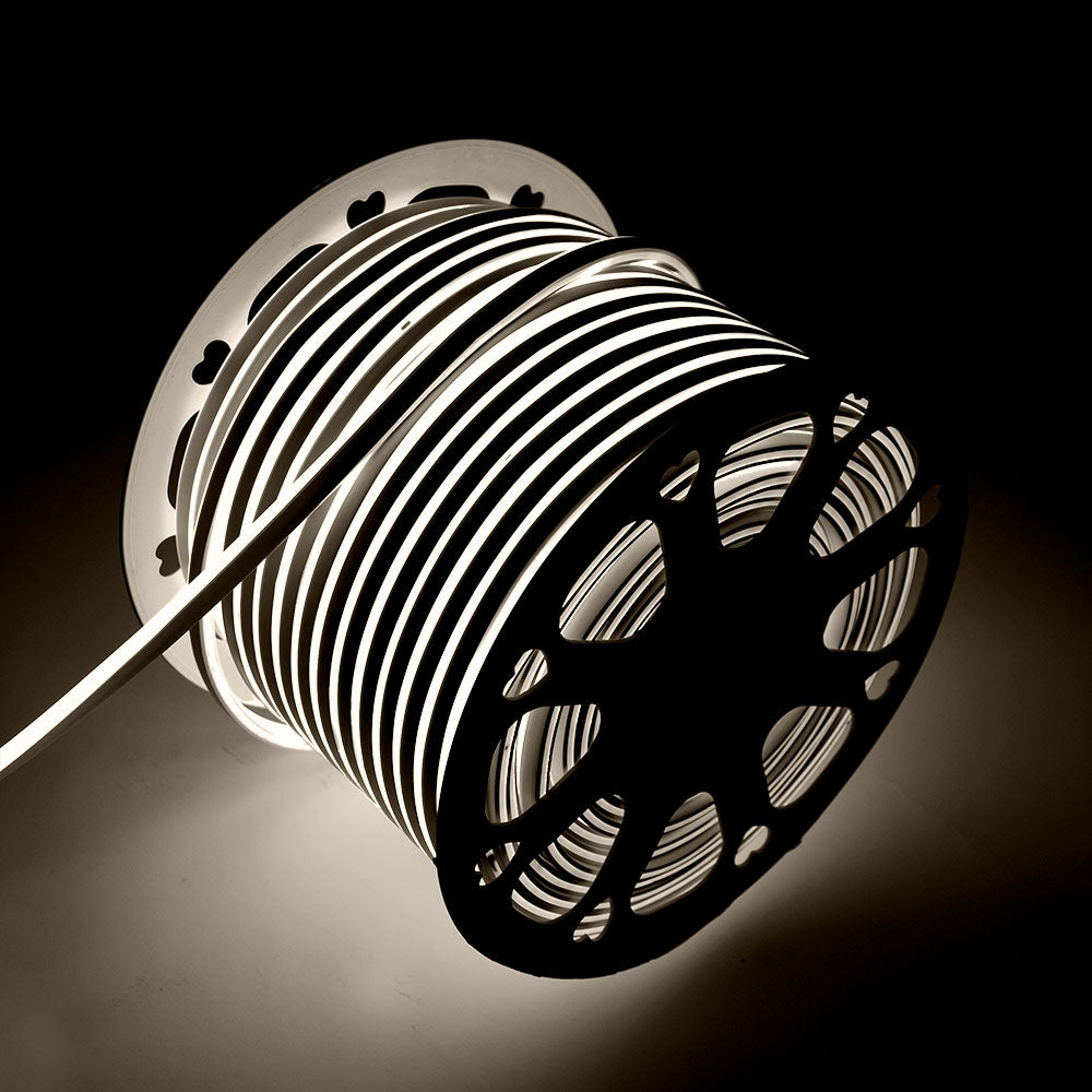 Mangueira Fita LED "Neon Flex" 6W 6000ºK 220VAC 8x16mm Simples 120xSMD2835 6W/M x1M 40.000H
