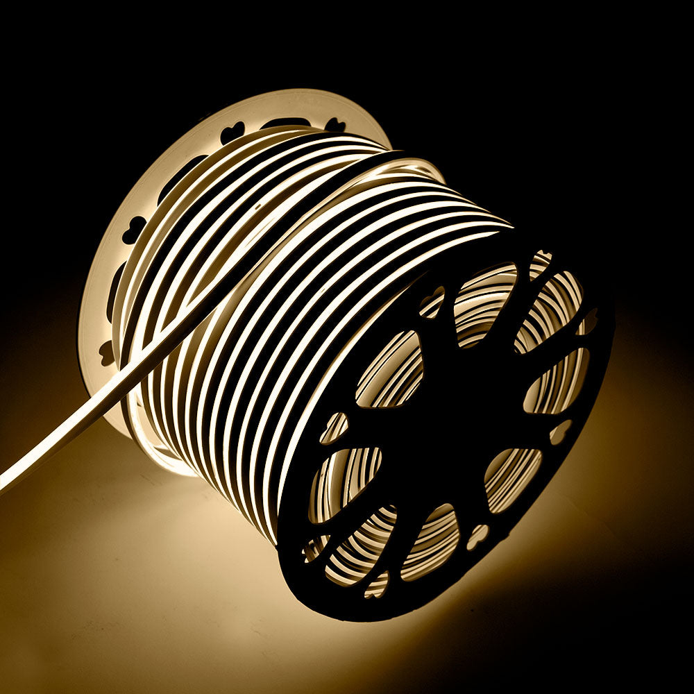 Mangueira Fita LED "Neon Flex" 6W 6000ºK 220VAC 8x16mm Simples 120xSMD2835 6W/M x1M 40.000H