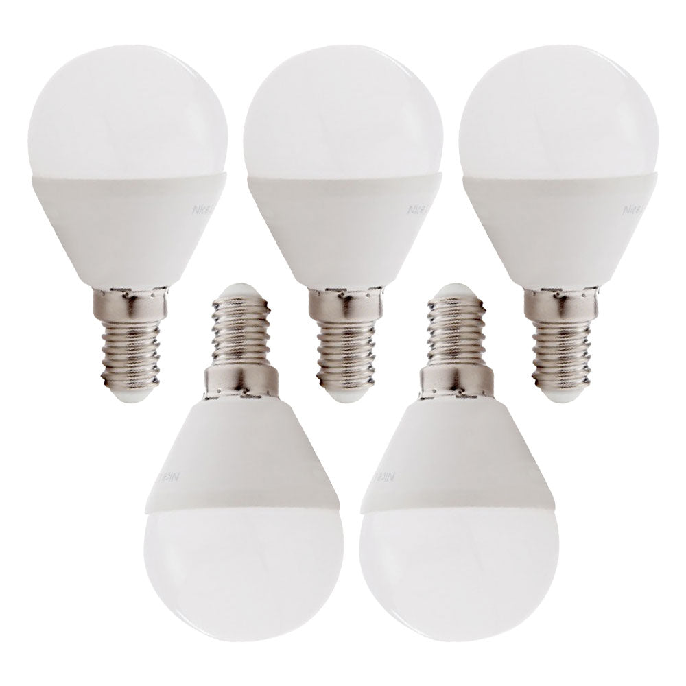 Pack 5 Lâmpadas LED E14 5W 500Lm 6000ºK 40.000H