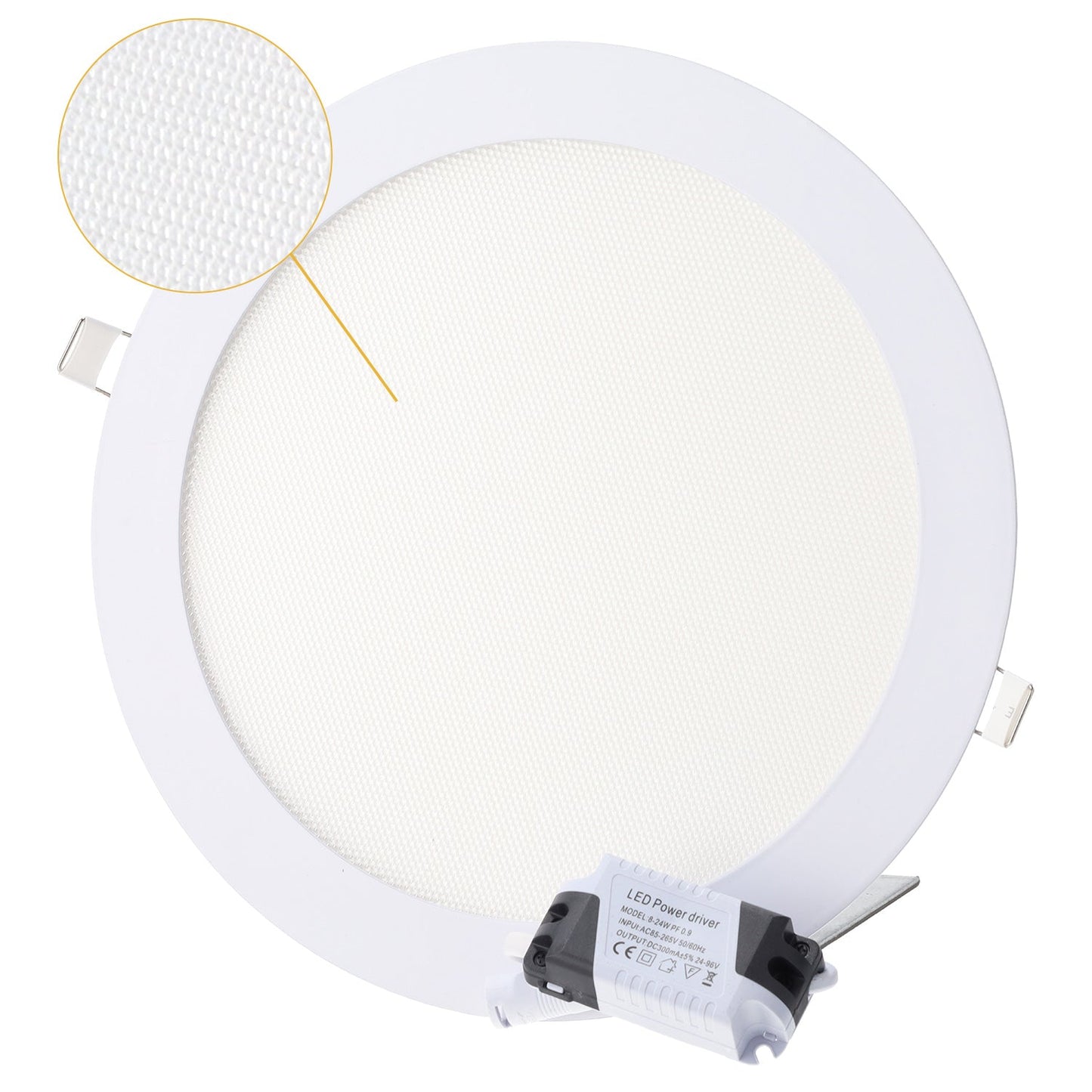 Painel LED 20W 2.000Lm Circular CCT (Tom de Luz Regulável) UGR17 40.000H