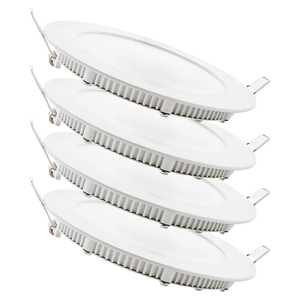 Pacote de 4 painéis LED 9W 900Lm 6000ºK 40.000H