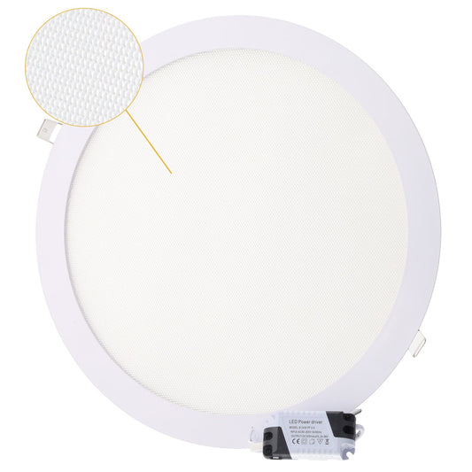Painel de LED circular de 25 W e 2.500 lm CCT (tom de luz regulável) UGR17 40.000 H