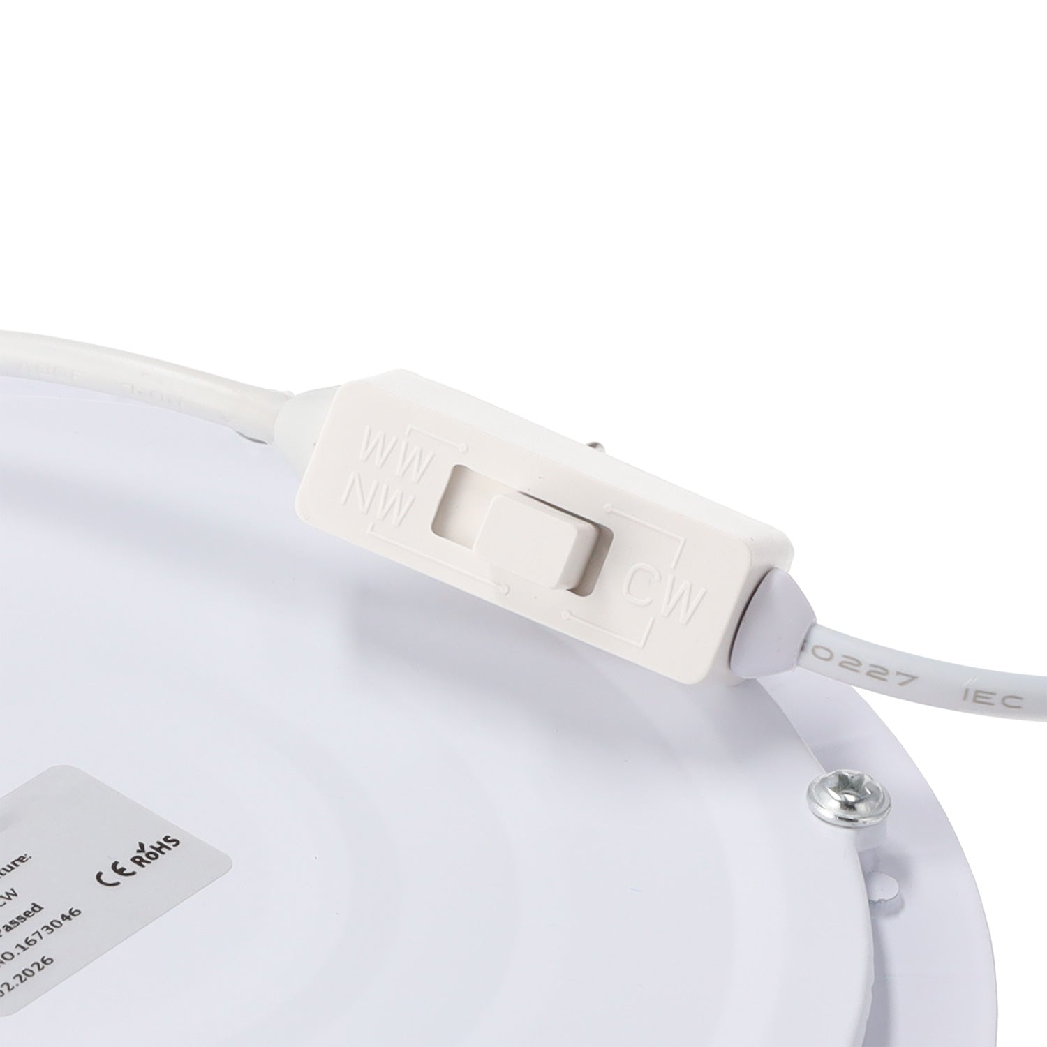 Painel de LED circular de 25 W e 2.500 lm CCT (tom de luz regulável) UGR17 40.000 H