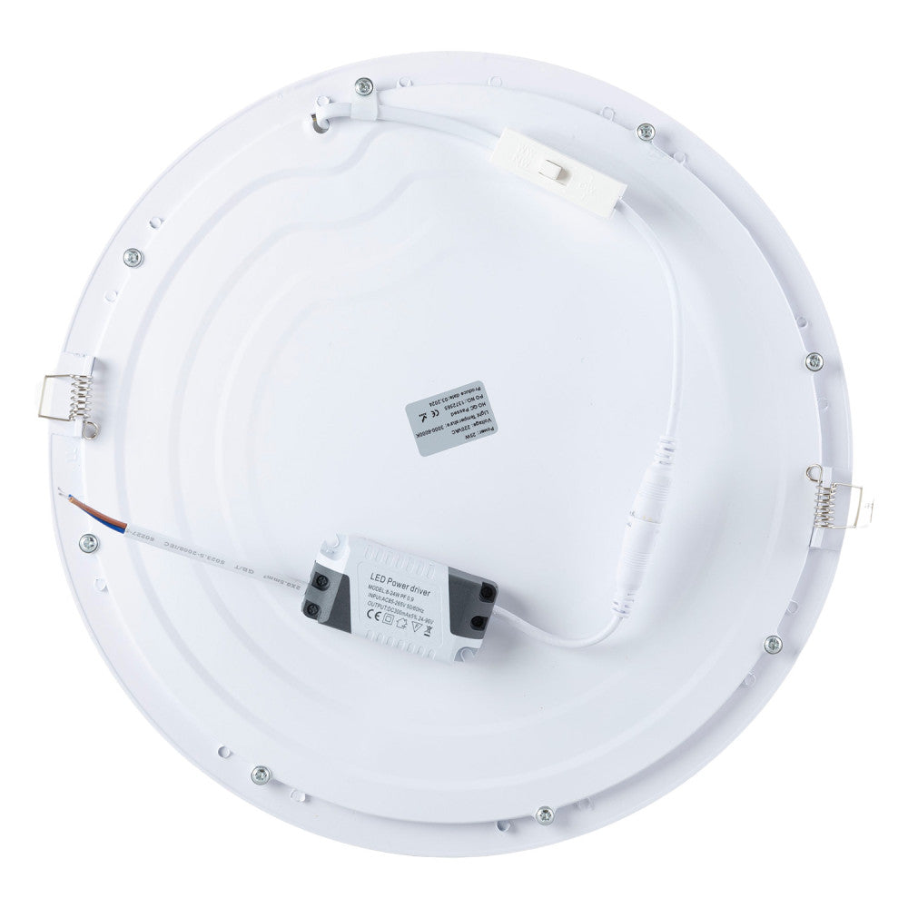 Painel de LED 25W 2.000Lm CCT (Tom de Luz Regulável) 3000-6000ºK Circular 40.000H