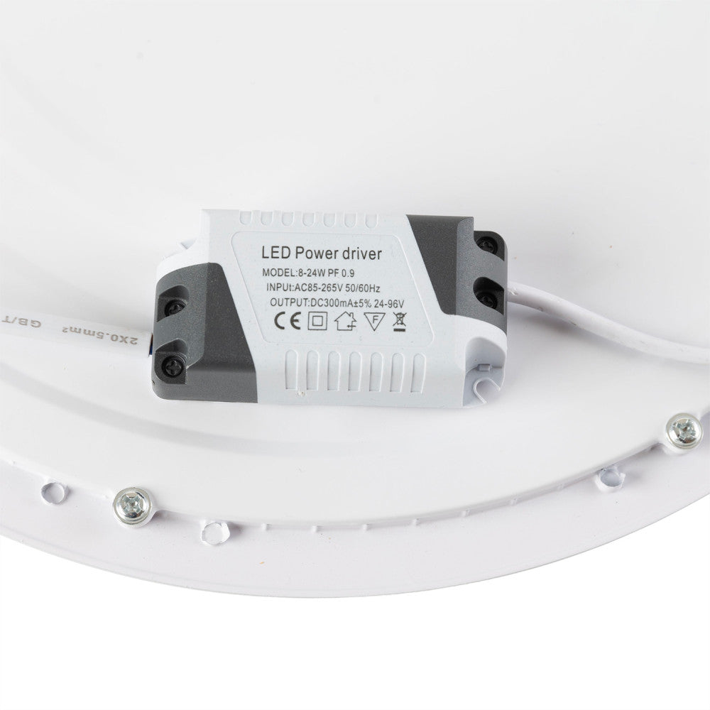 Painel de LED 25W 2.000Lm CCT (Tom de Luz Regulável) 3000-6000ºK Circular 40.000H