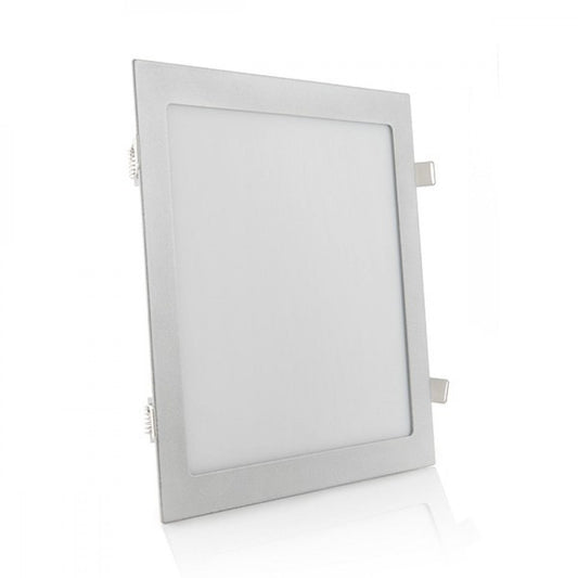 Painel LED 25W 2500Lm 6000ºK Quadrado Prata 40.000H