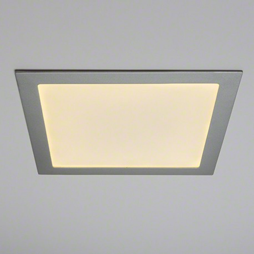 Painel LED 25W 2500Lm 6000ºK Quadrado Prata 40.000H