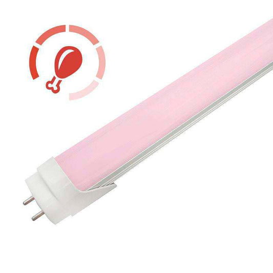 Tubo LED T8 18W 1.500Lm 120Cm Difusor Opala - Rosa 40.000H