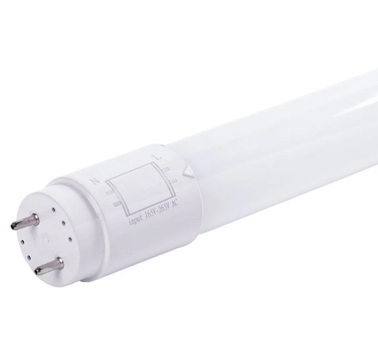 Tubo LED T8 22W 3.520Lm 6000ºK Vidro 150Cm Conexão 2 Extremidades 40.000H
