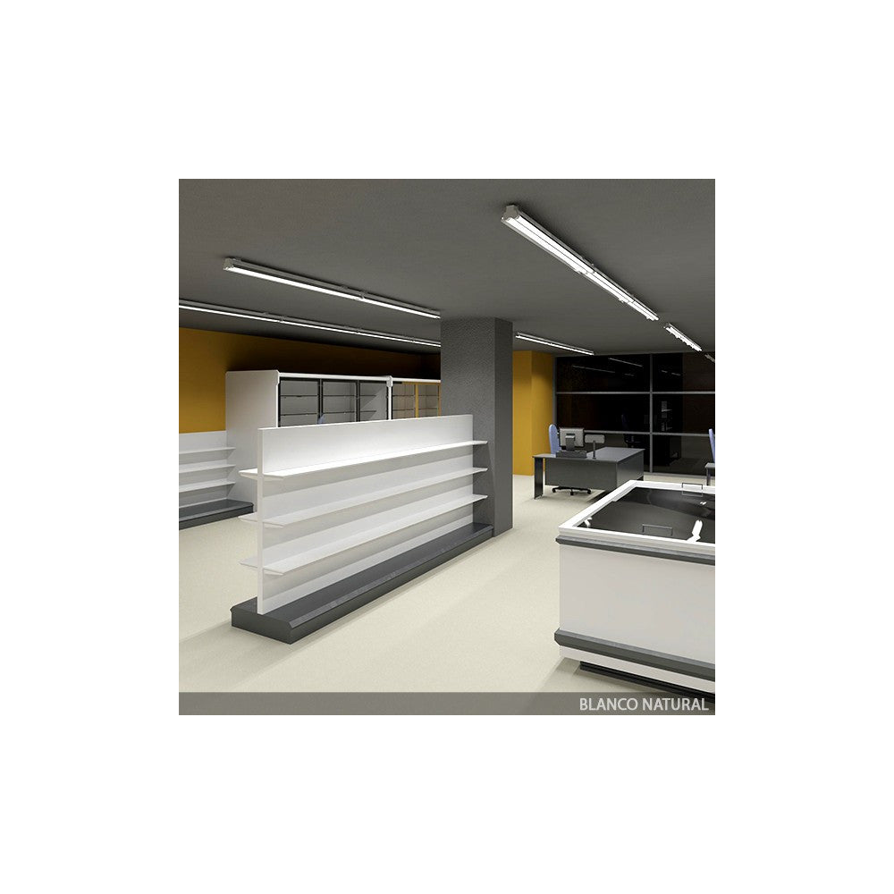 Tubo LED T8 18W 2160Lm 6000ºK 120Cm Cabeça Giratória 60.000H