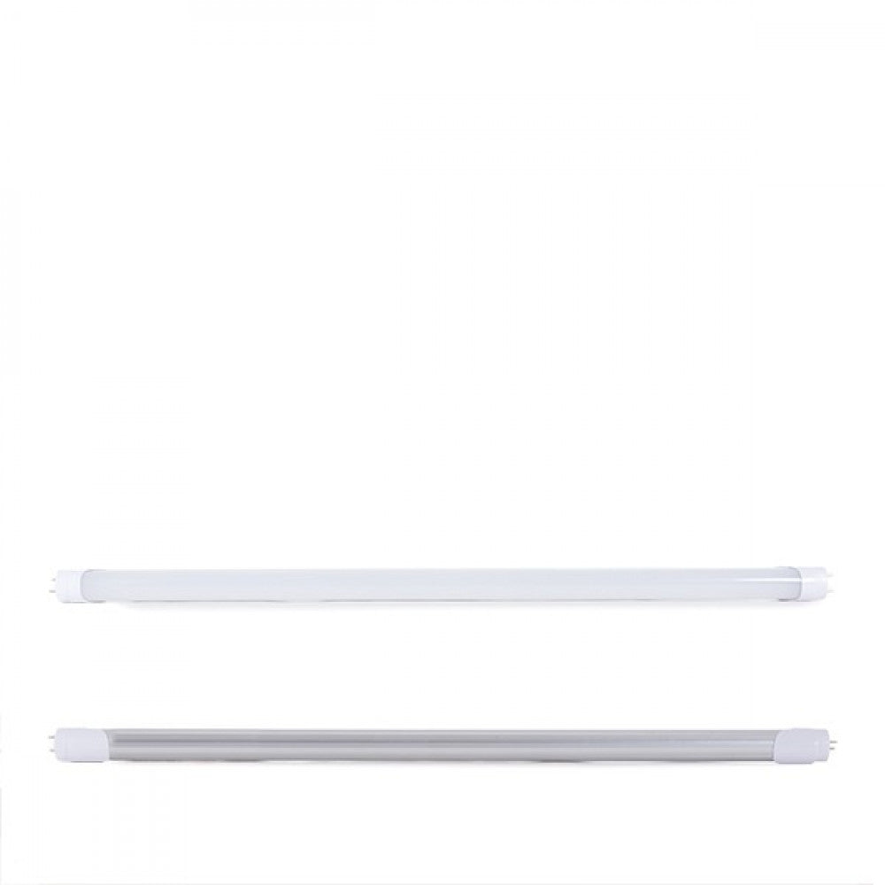 Tubo LED T8 18W 2160Lm 6000ºK 120Cm Cabeça giratória Conexão de uma extremidade 60.000H