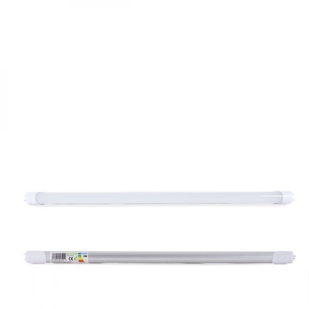 Tubo LED T8 10W 1200Lm 6000ºK 60Cm Conexão de cabeça giratória Uma extremidade 60.000H