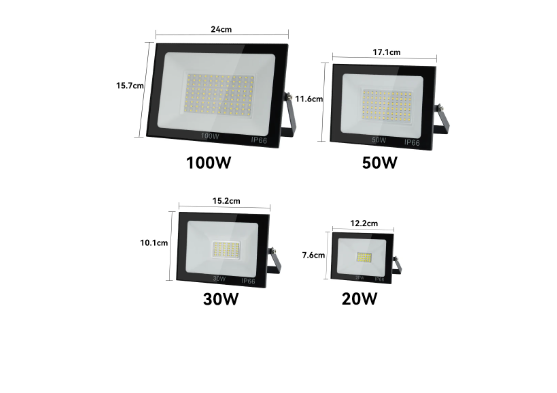 Holofote Plutus-Quinn 10w a 200w branco quente