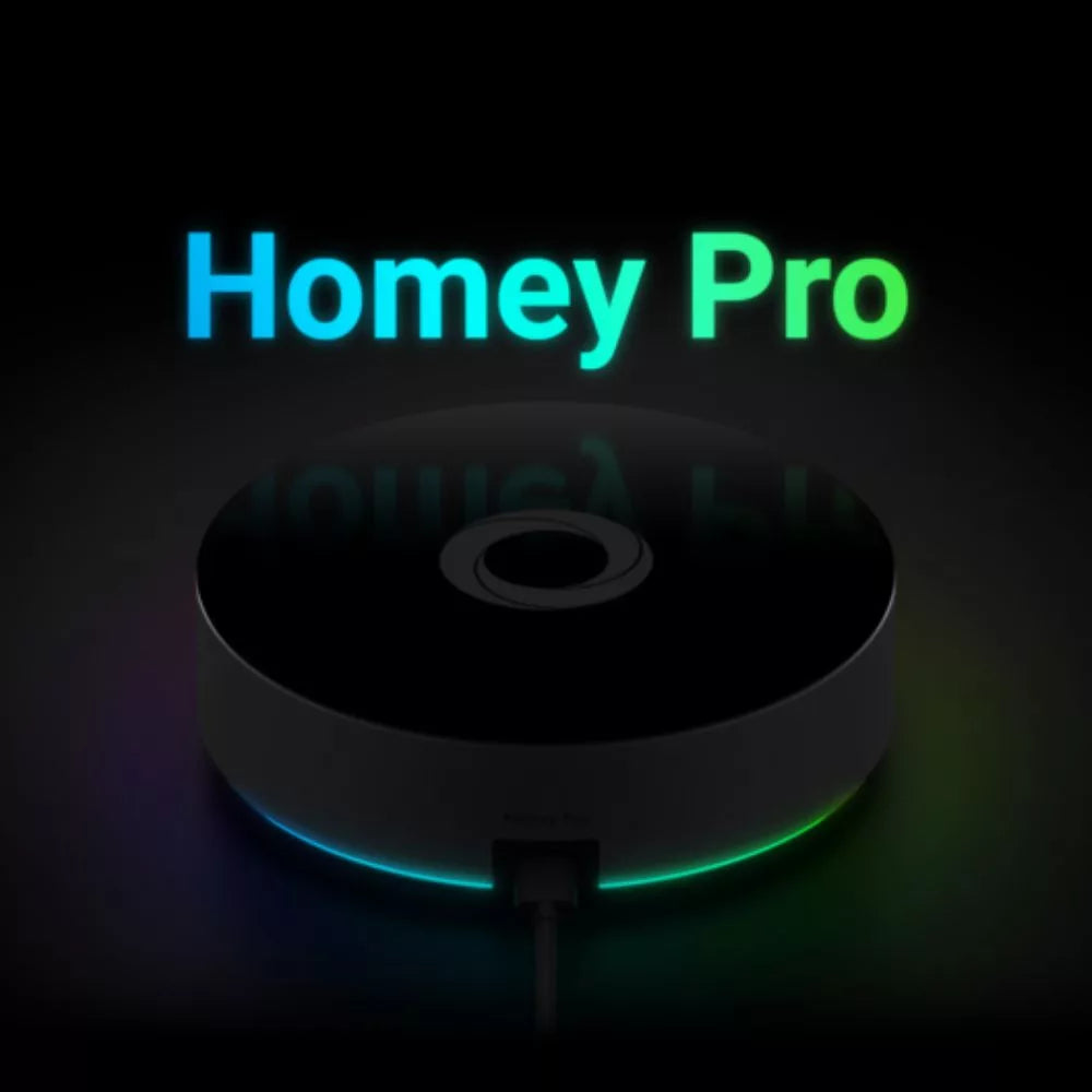 Homey Pro (2026) – professional local smart home hub, Wi-Fi, Zigbee, Z-Wave, Thread, Matter, RF433, IR