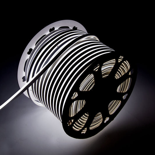 Mangueira Fita LED "Neon Flex" 6W 6000ºK 24V 8x16mm Simples 120xSMD2835 6W/M x1M 40.000H - Corte 5CM