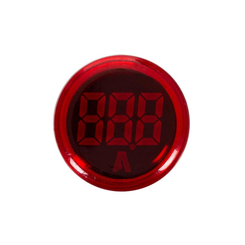 Indicador Luminoso MAXGE com Amperímetro 0-100A Ø22mm