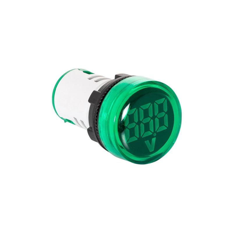 Indicador Luminoso Industrial/Terciário MAXGE com Voltímetro 20-500 V, Ø 22 mm
