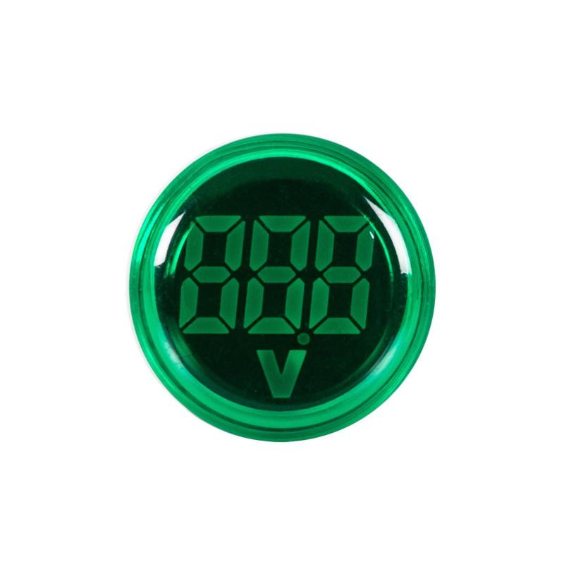 Indicador Luminoso Industrial/Terciário MAXGE com Voltímetro 20-500 V, Ø 22 mm